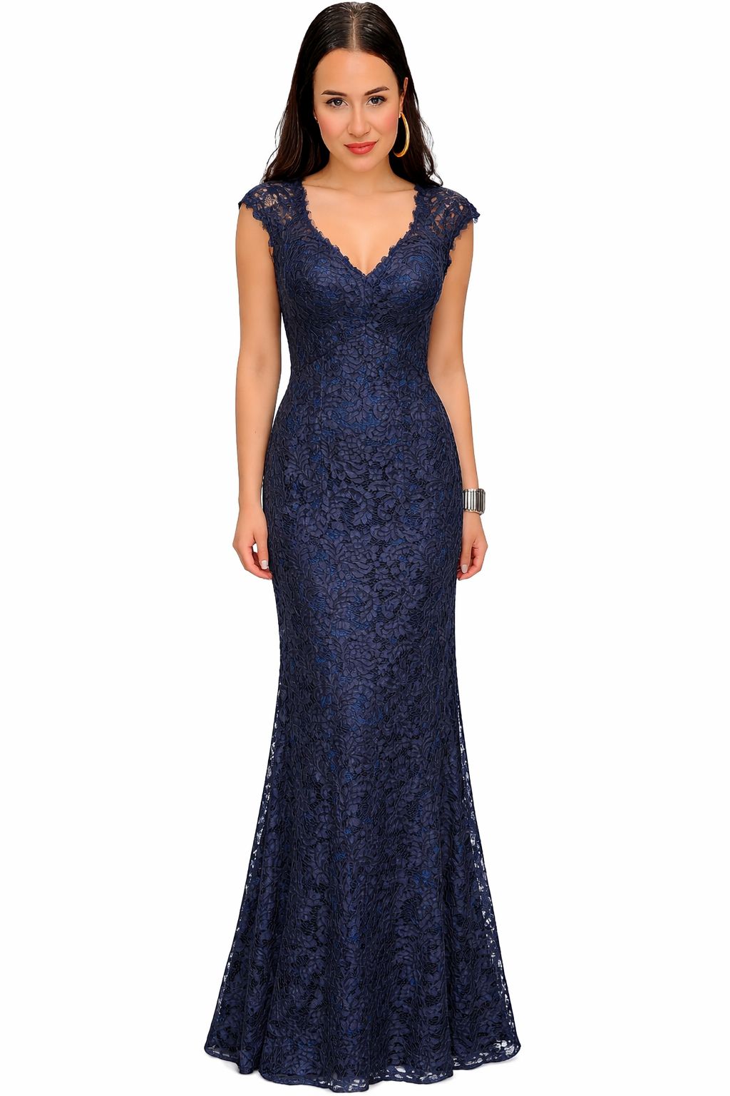 Kelsey Rose Bridesmaids 12546F dress. Navy.