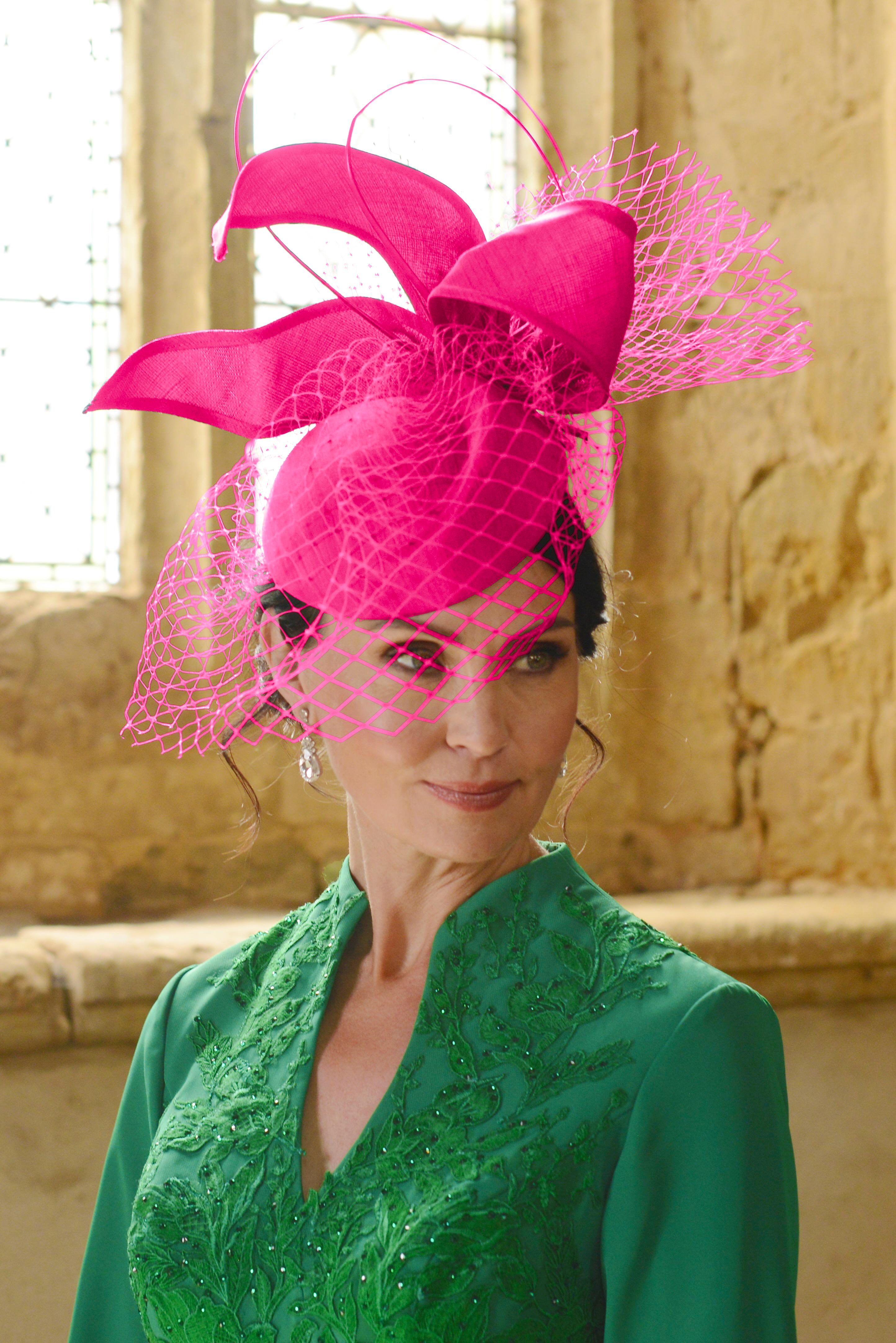 Nigel Rayment Pill Box Hat 23071 Candy pink