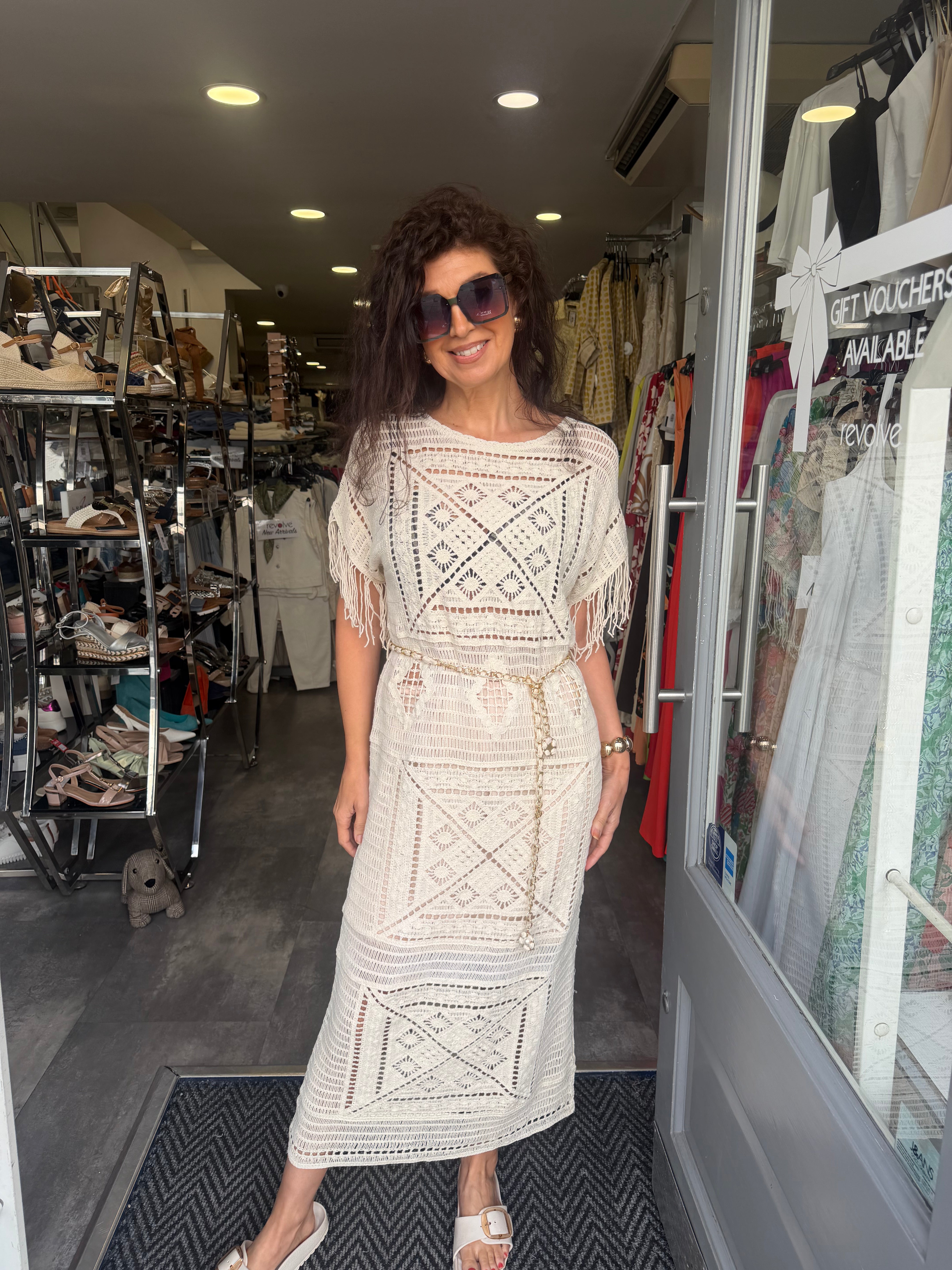 Cathy crochet dress – revolve store