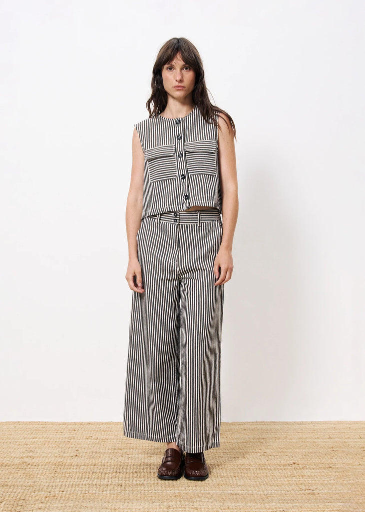 FRNCH sadet chocolate waistcoat