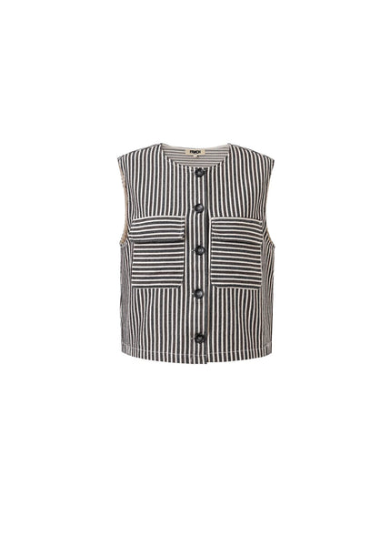 FRNCH sadet chocolate waistcoat
