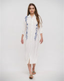 BLE 648-0043 long line shirt dress