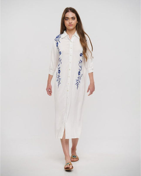 BLE 648-0043 long line shirt dress