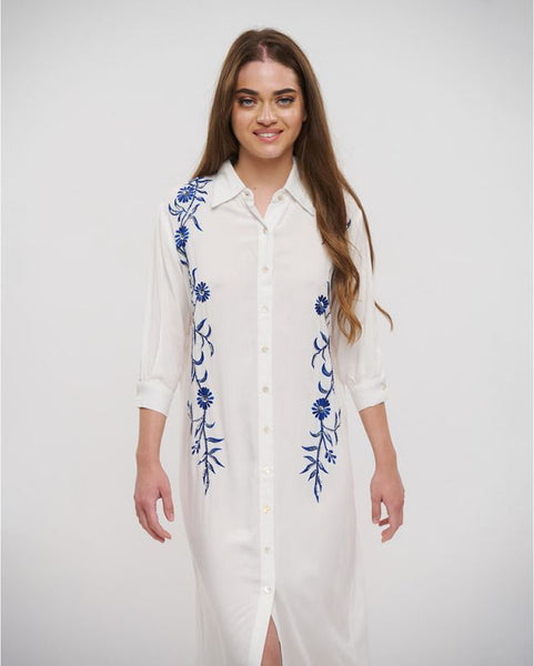 BLE 648-0043 long line shirt dress