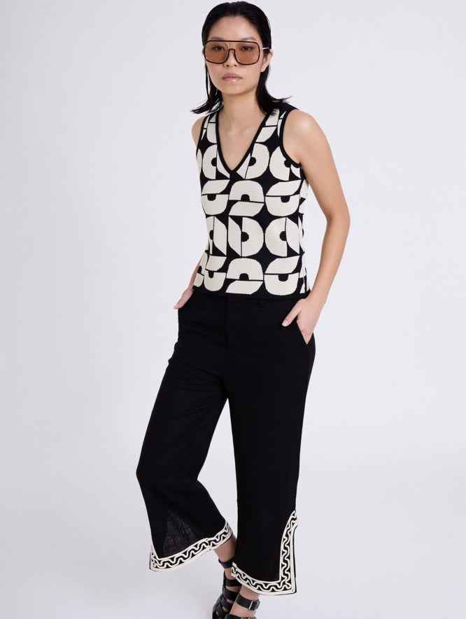 SKATIE BRAND Jacquard knitted top