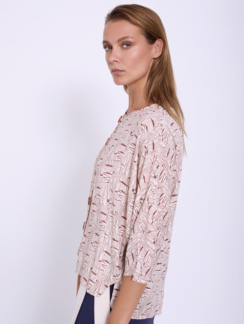 SKATIE BRAND Oversized batwing sleeve blouse
