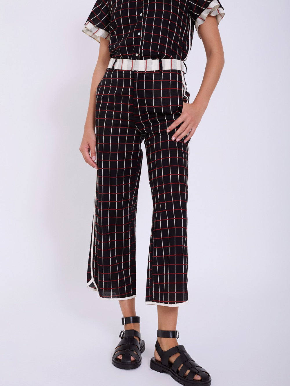 SKATIE BRAND Cotton checked Trouser