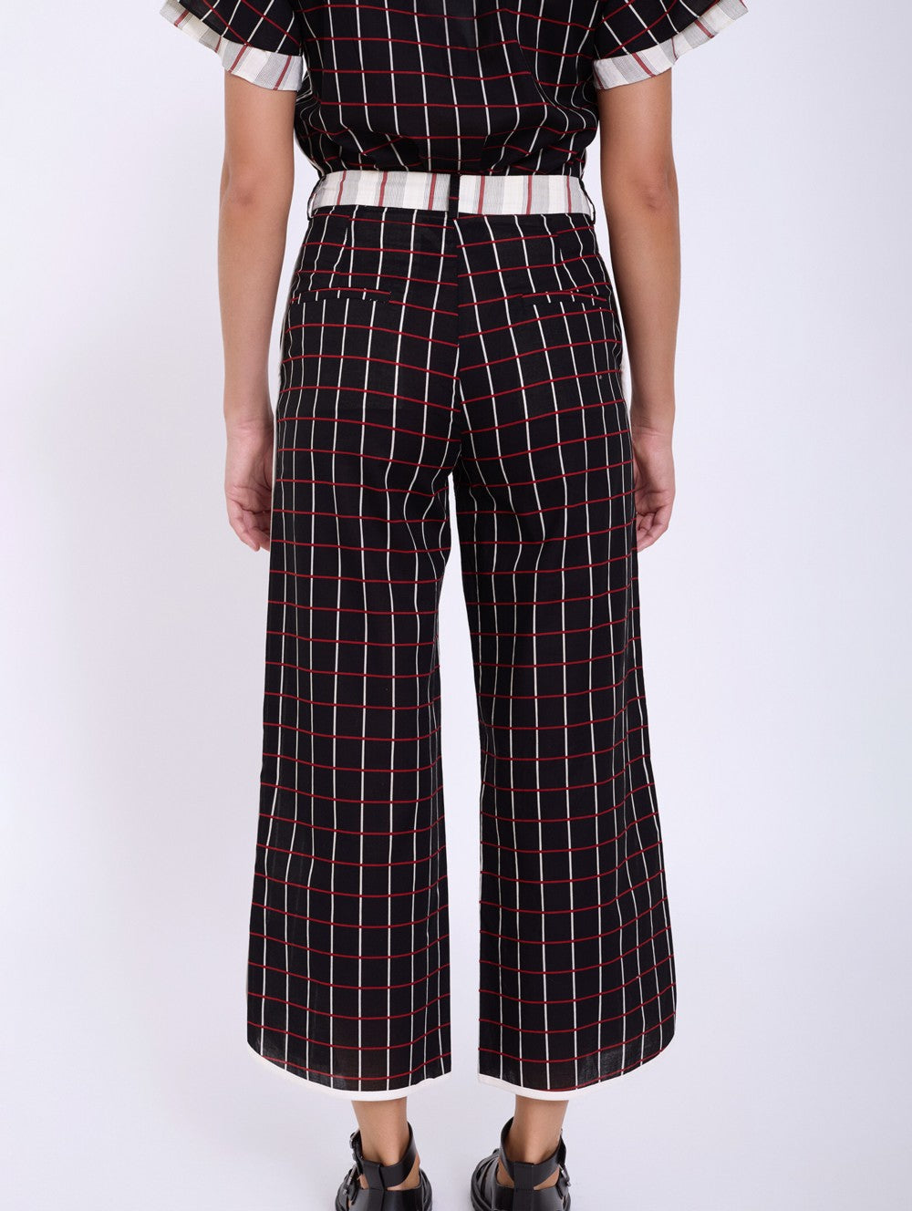 SKATIE BRAND Cotton checked Trouser