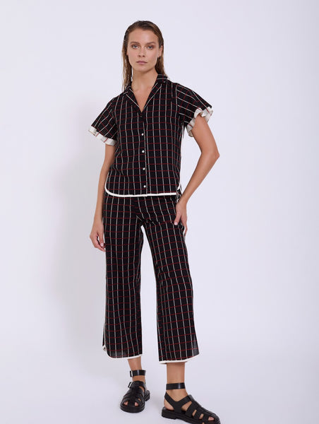 SKATIE BRAND  Cotton checked  Trouser