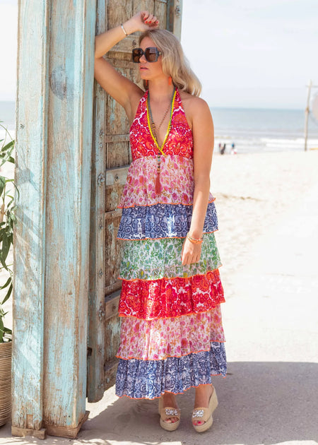 NAYA NAS24360 Jersey Top with Contrast Panel