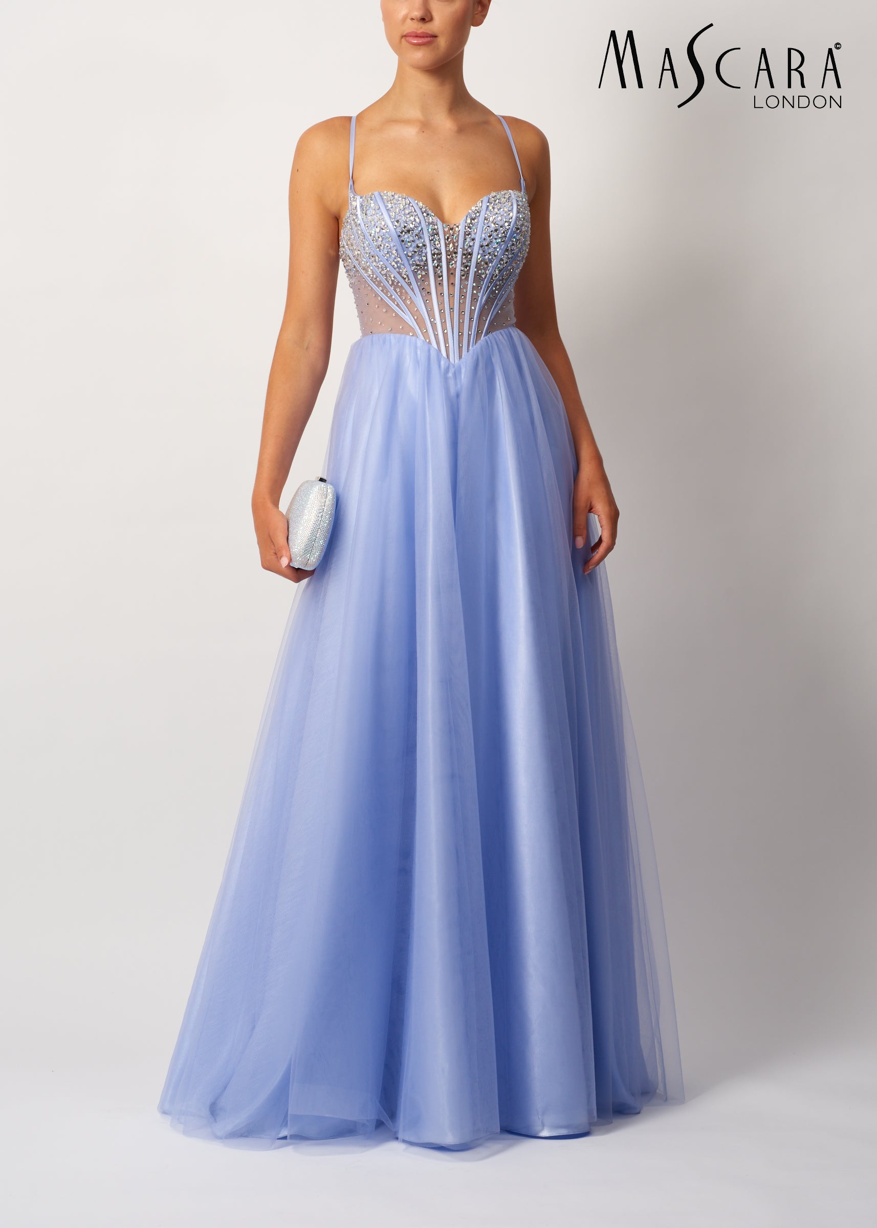 Mascara MC113515 Tulle tie back whisteria