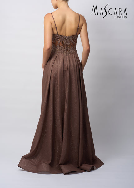 Mascara MC11424 pleated bust lurex