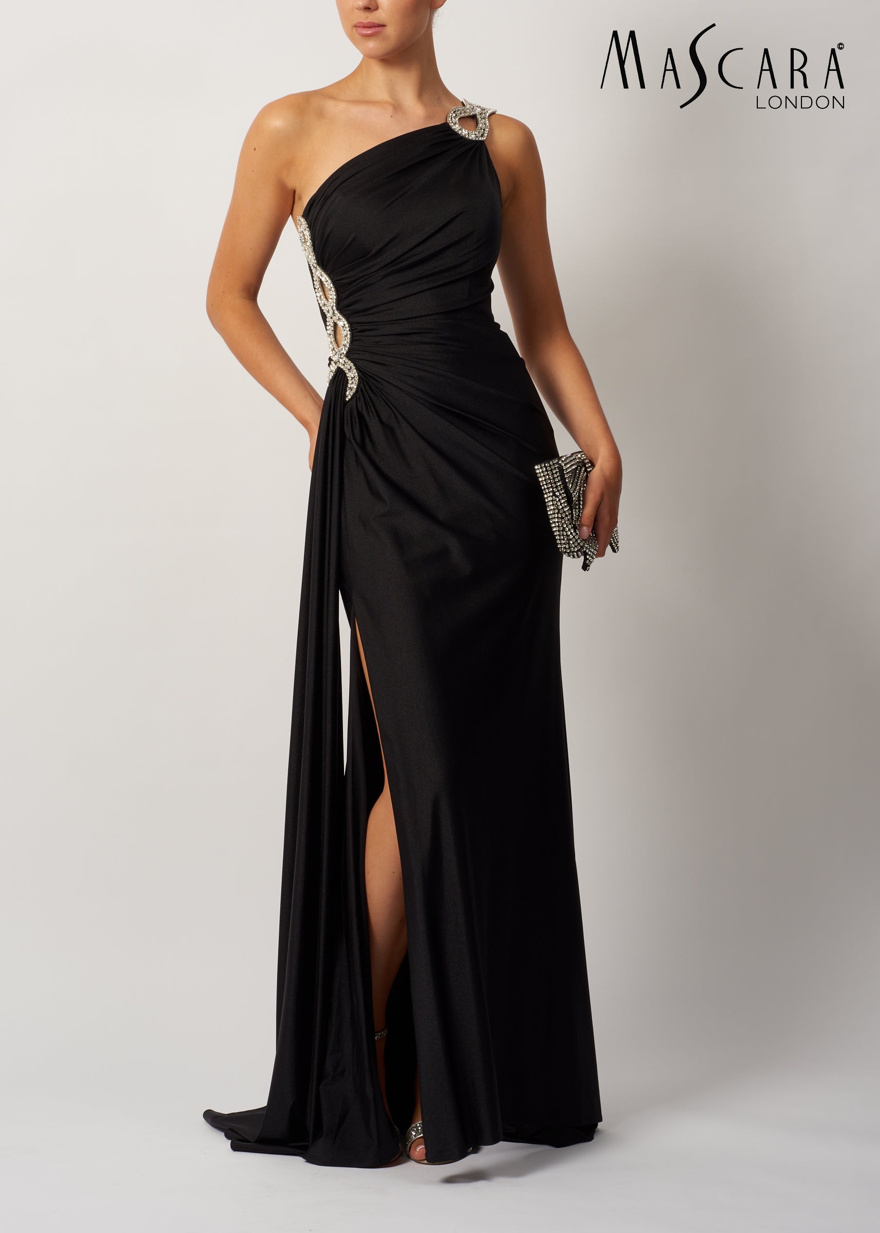 Mascara MC119532 Grecian Gown `Jersey BLACK