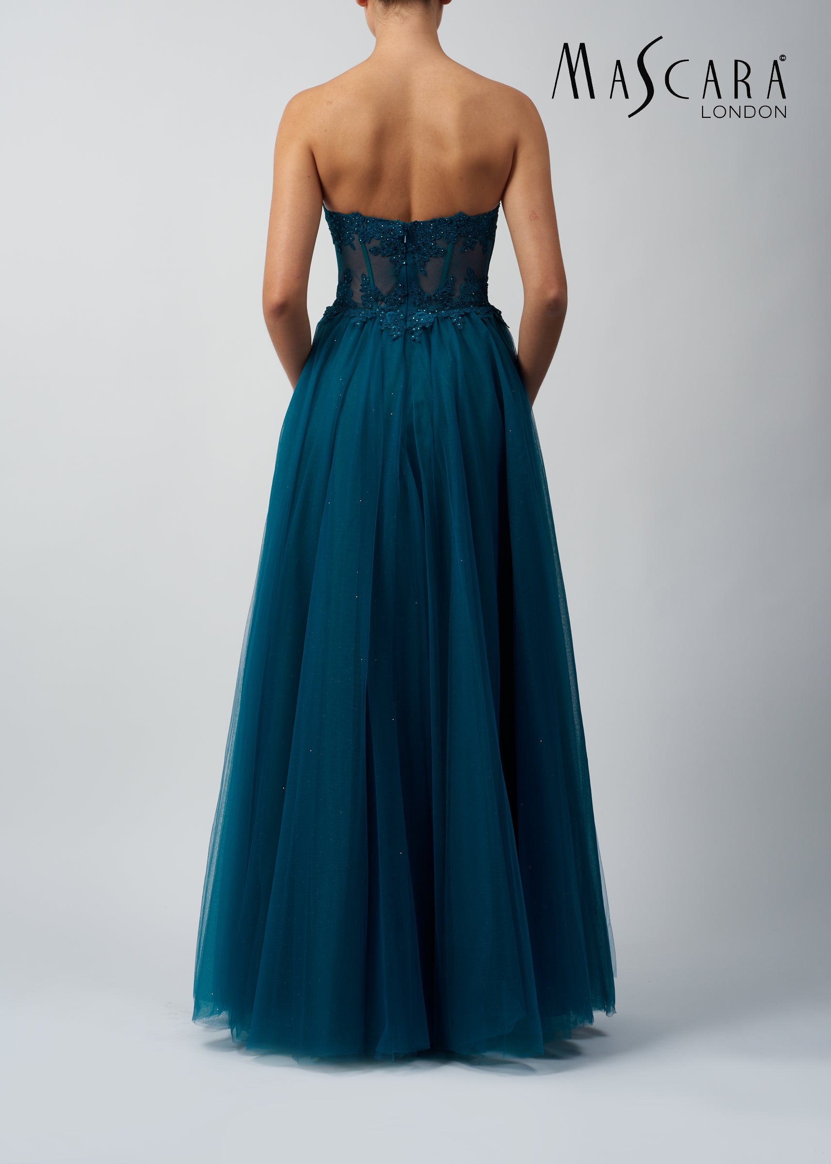 MASCARA MC123114 Corset sweetheart tulle Dress