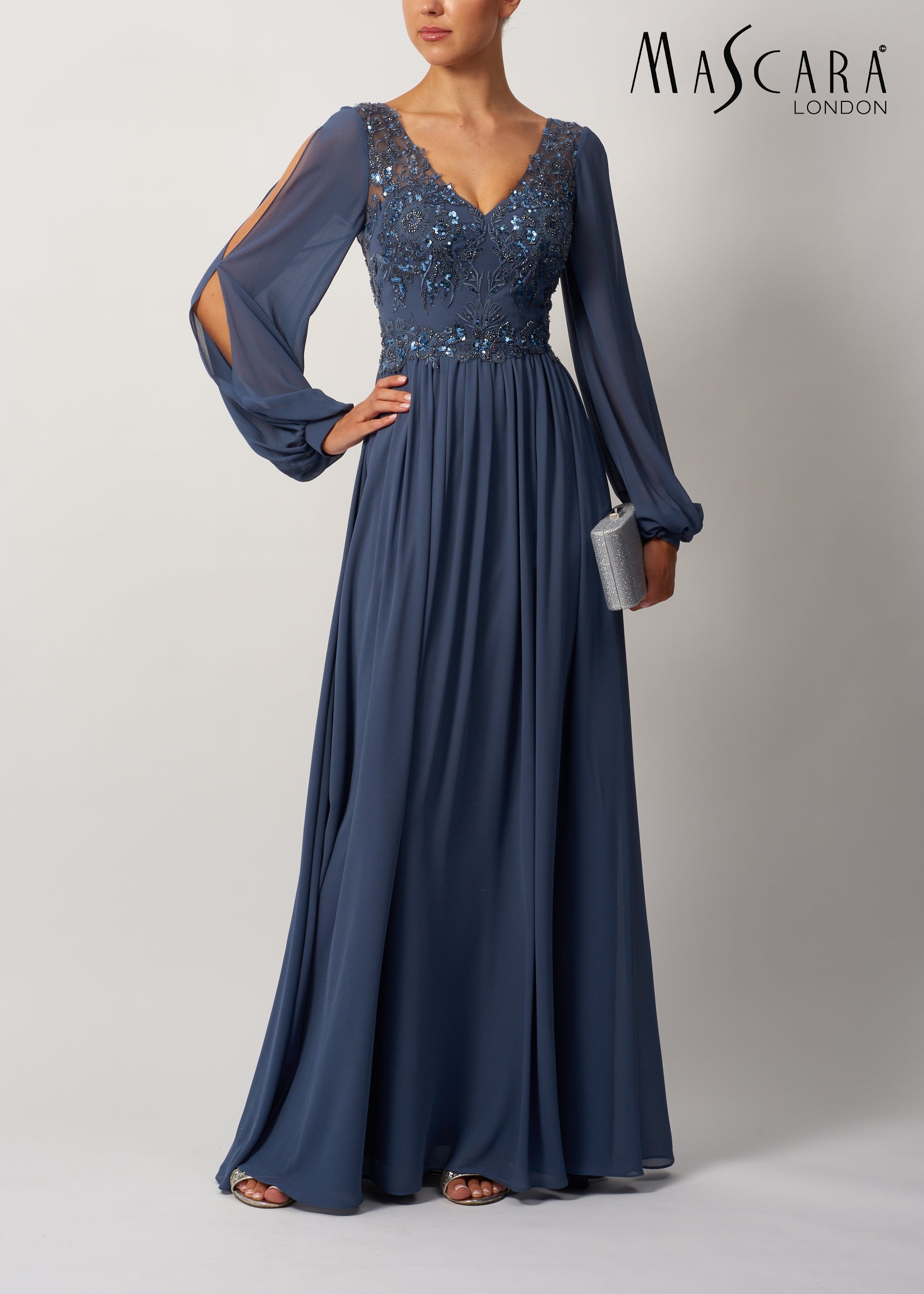 Mascara MC19424 Sleeve Lace OCEAN