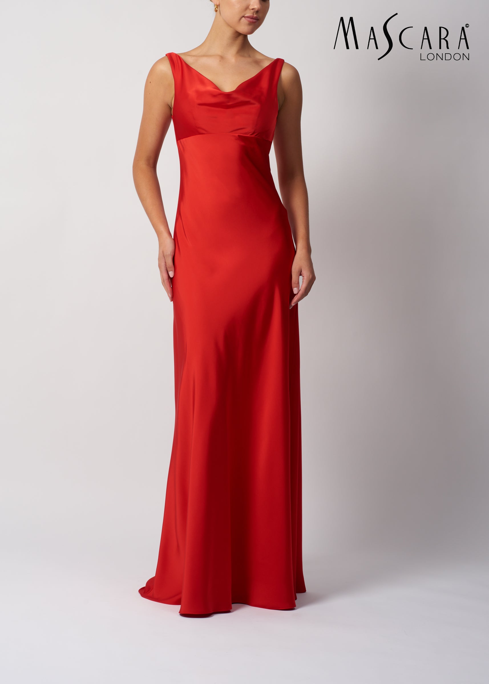 Mascara MC195223 V back satin RED