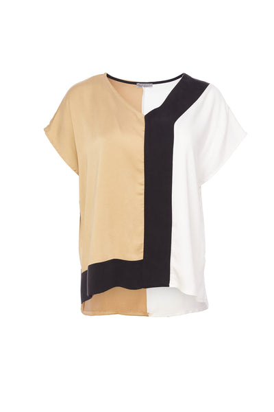 NAYA NAS24201 block colour top