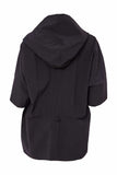NAYA NAS25192 Hooded crop swing jacket with pocket detail