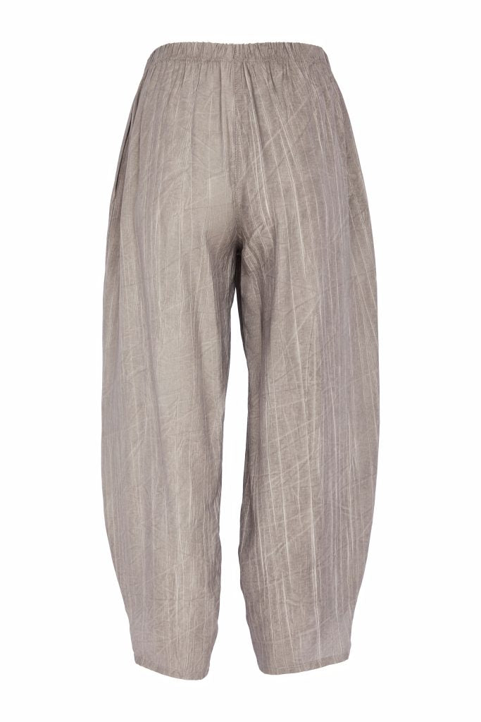 Naya 26162 Curved Hem Oil Wash Crinkle Trouser
