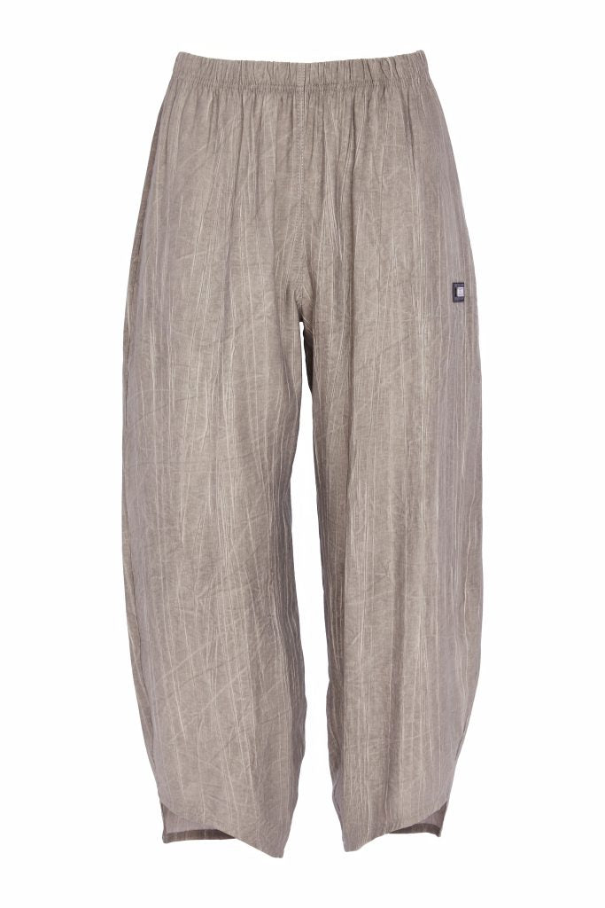 Naya 26162 Curved Hem Oil Wash Crinkle Trouser