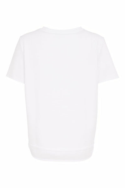 NAYA 26185 Short Sleeve T-Shirt With Raw Seam Detail