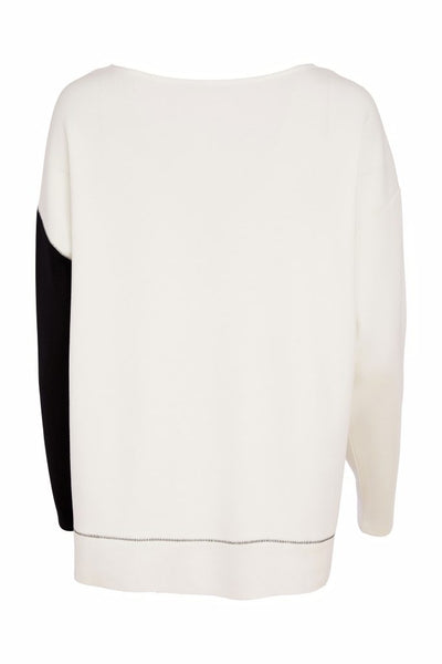 NAYA 26228 Sweatshirt With Colour Block Sleeve
