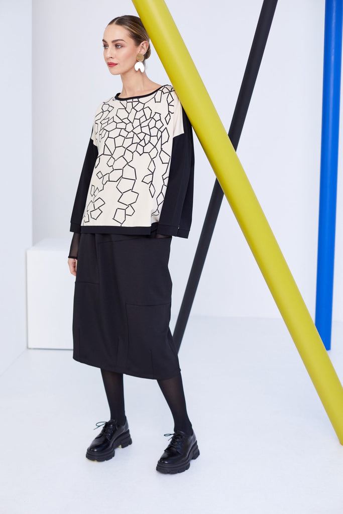 NAYA NAS23148 Straight Skirt
