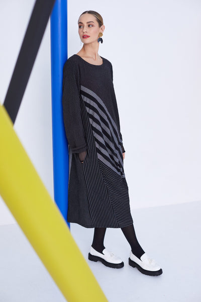 NAYA NAW23295 Multi stripe Dress