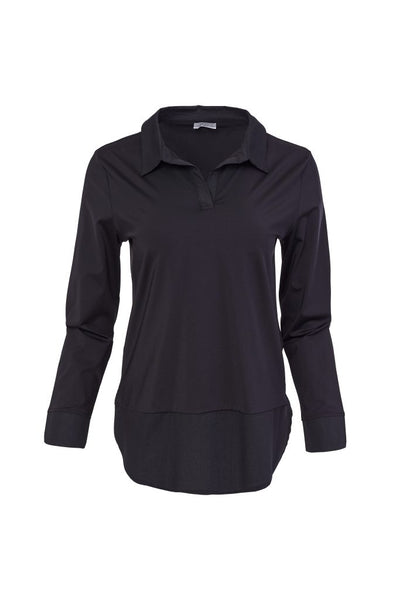 NAYA 25107 Jersey hem panel blouse