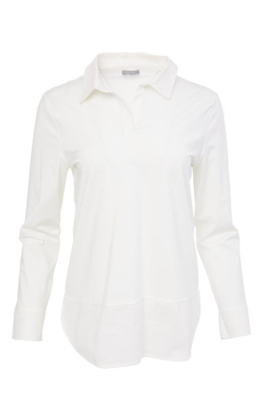 NAYA 25107 Jersey hem panel blouse