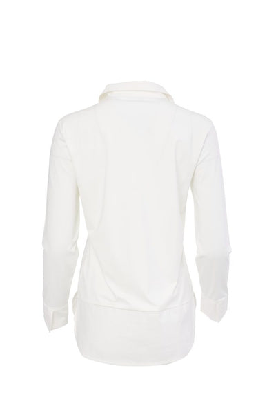 NAYA 25107 Jersey hem panel blouse