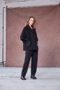 NAYA 25139 Tab detail Trouser Black