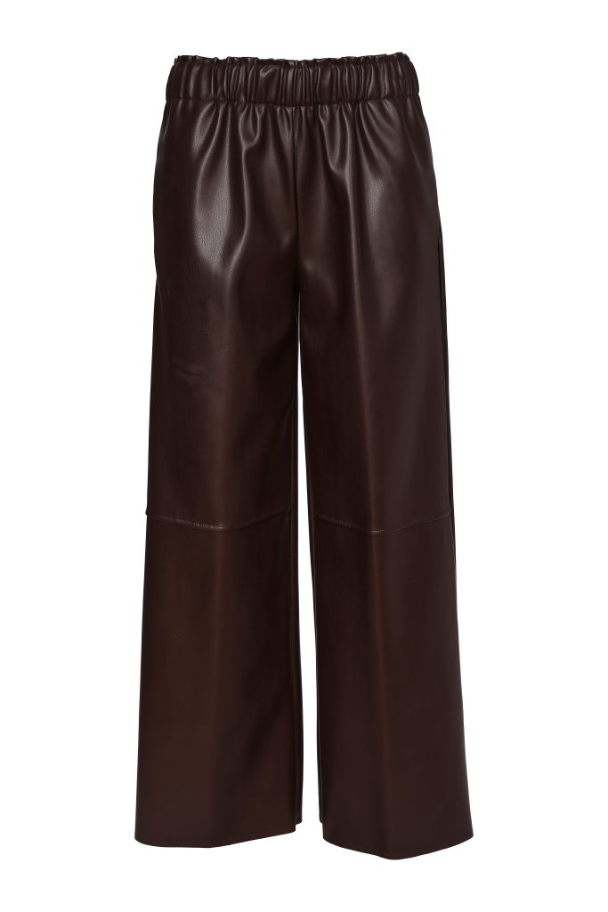 NAYA 26295 Pull Up Leatherette Trouser With Leg Seam