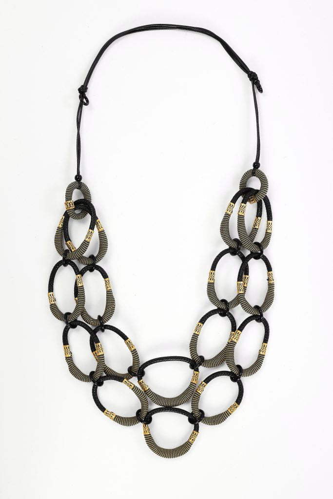 Naya NAW26340 Large Colour Loop Necklace With Disc