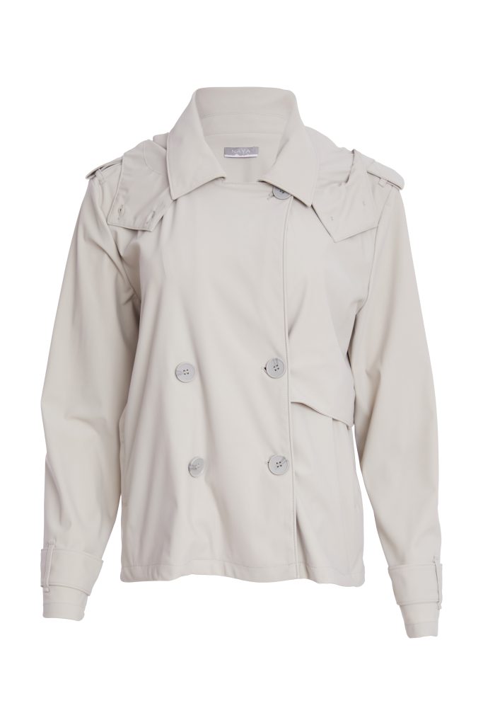 NAYA NPA26197 Double breasted hooded jacket