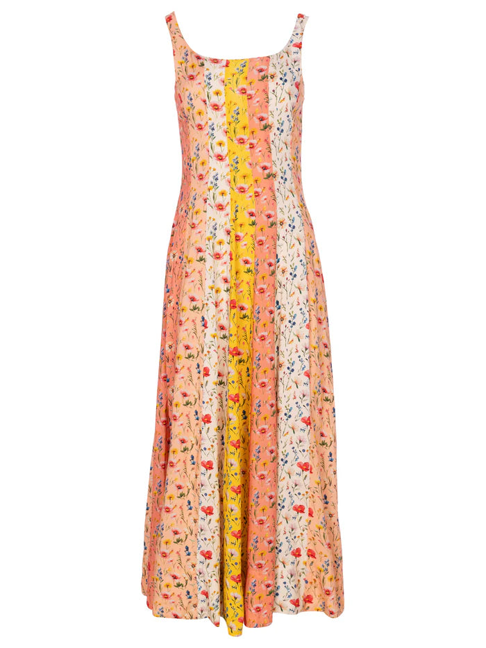 MIOH Othello stripes. Multicolored midi dress