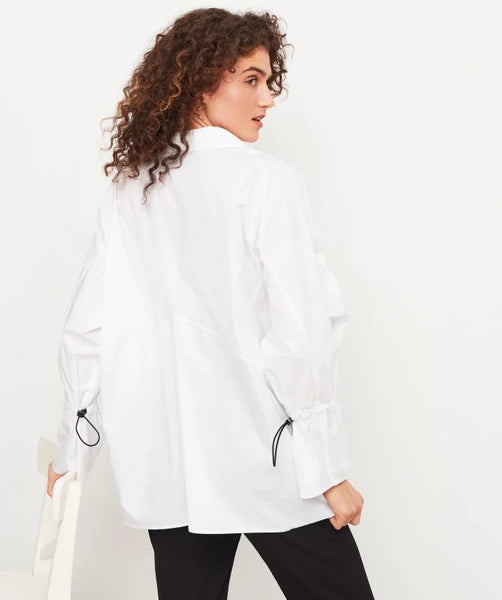 BIZE White Shirt With Mesh detail