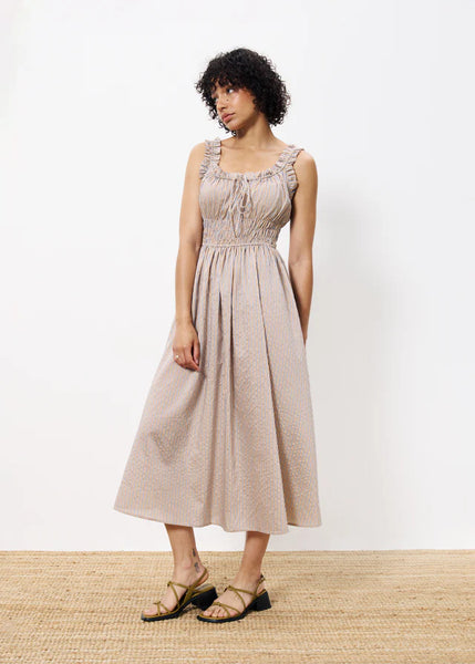 FRNCH Louisiana beige dress