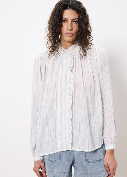 FRNCH Celena white shirt