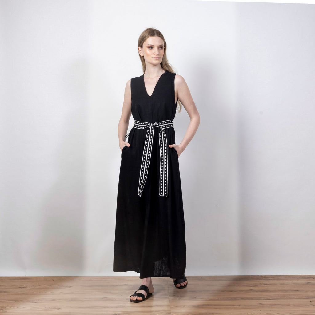 AGGEL linen midi dress 33294
