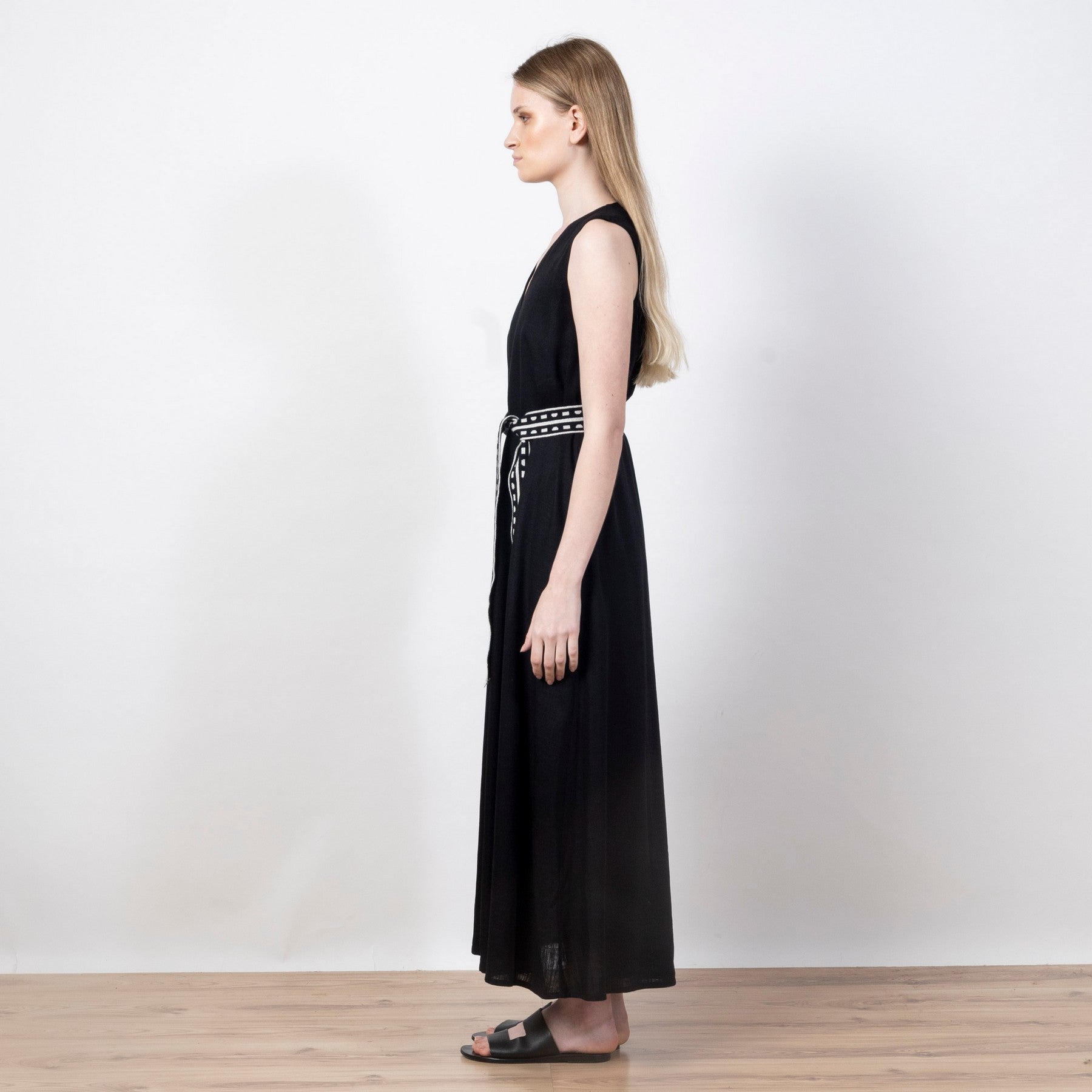 AGGEL linen midi dress 33294