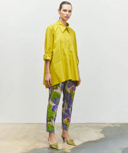 BIZE Stitch Line Detail Cotton Shirt