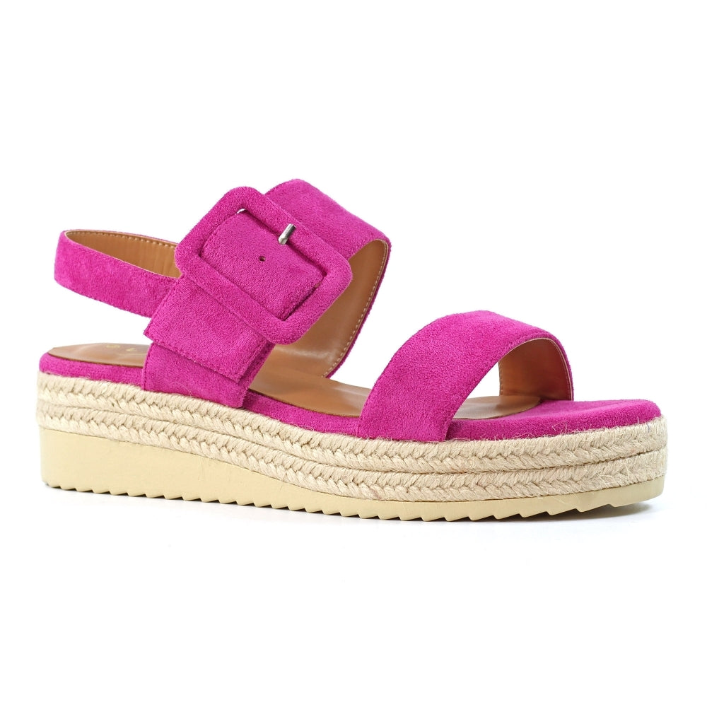Lunar Amelia wedge sandal Fuchsia