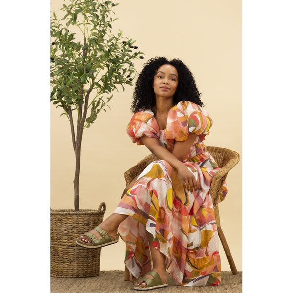 Lunar Belinda mule sandal Khaki