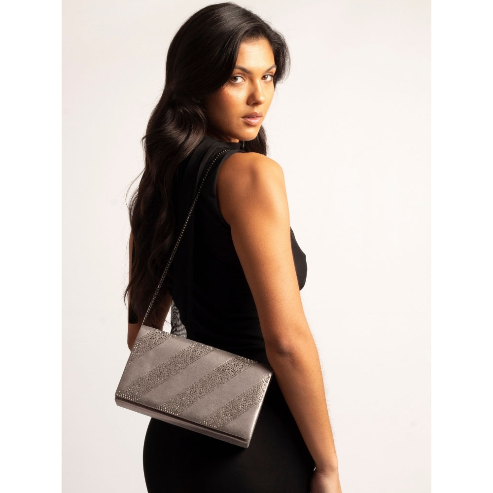 Lunar Emmerline Clutch PEWTER