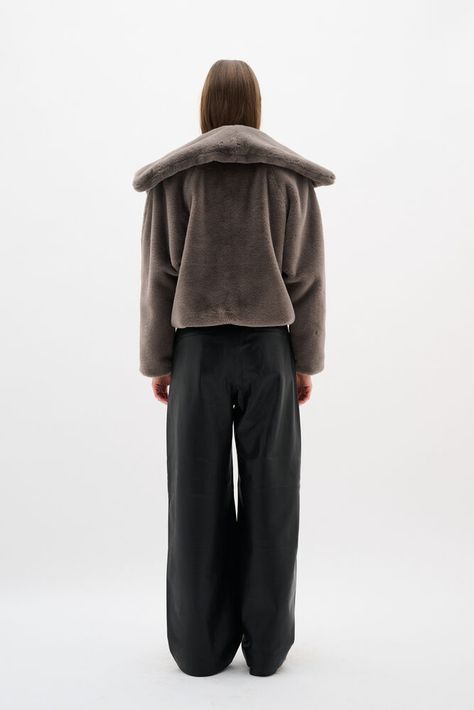 Inwear YoboIW Faux fur coat Sandy Grey