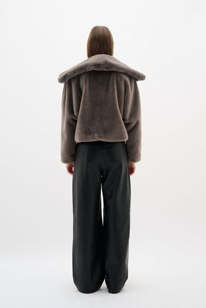 Inwear YoboIW Faux fur coat Sandy Grey