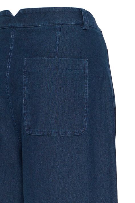 ICHI IHKATE DENIM PA2 Barrel leg trouser Dark blue