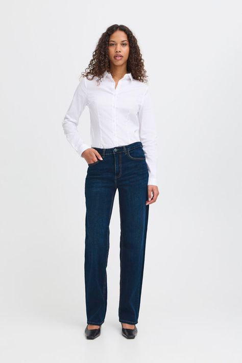 ICHI IHTWIGGY STRAIGHT Jean dark denim
