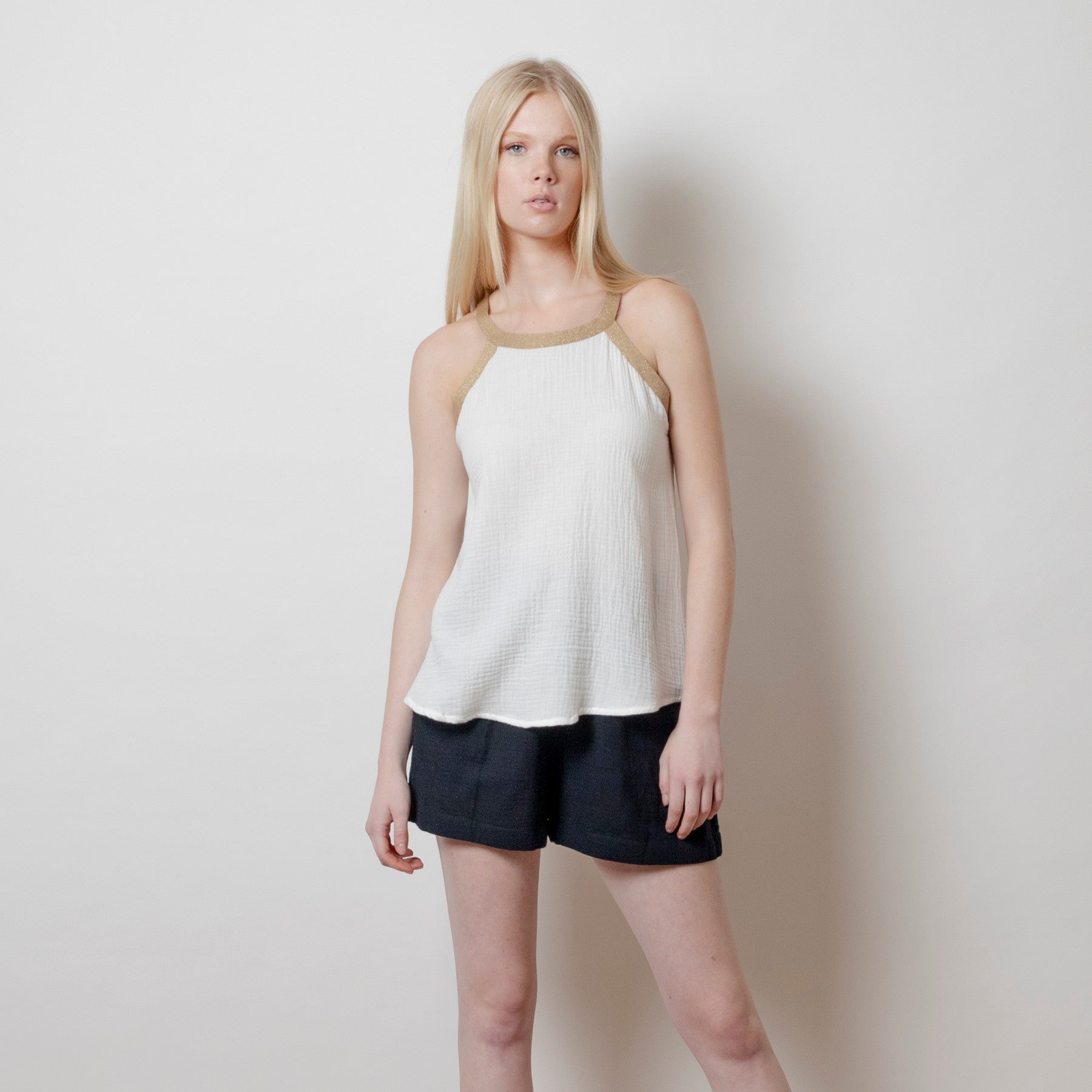 AGGEL Sleeveless top 31509 white